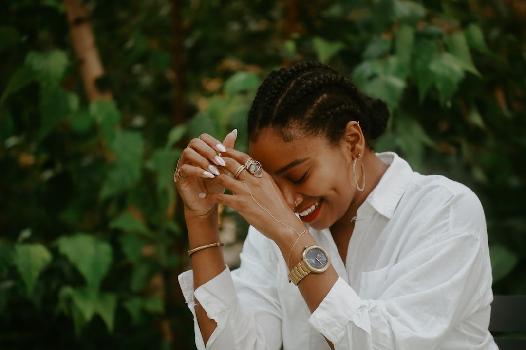 Woman smiling
